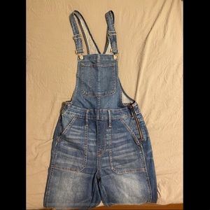 Madewell long denim overalls
